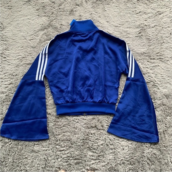 adidas Royal Blue Bomber Jacket with White Accents - Picture 6 of 7